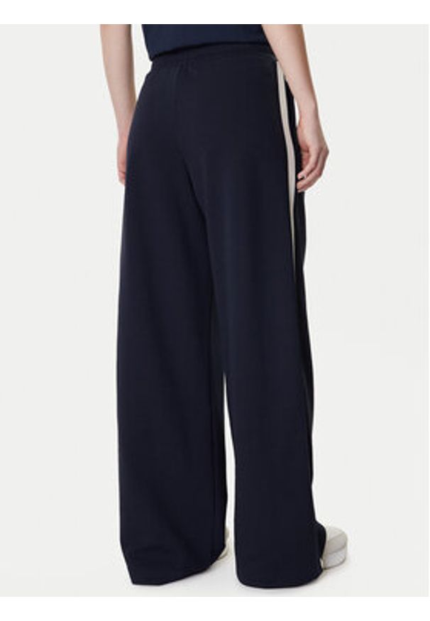 Weekend Max Mara Spodnie dresowe Perdoni 2615781051 Granatowy Wide Leg. Kolor: niebieski. Materiał: bawełna