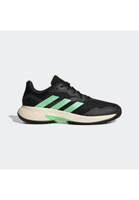 Adidas - Buty do tenisa adidas 90 CourtJam Control Clay. Kolor: czarny, zielony, wielokolorowy, żółty. Sport: tenis