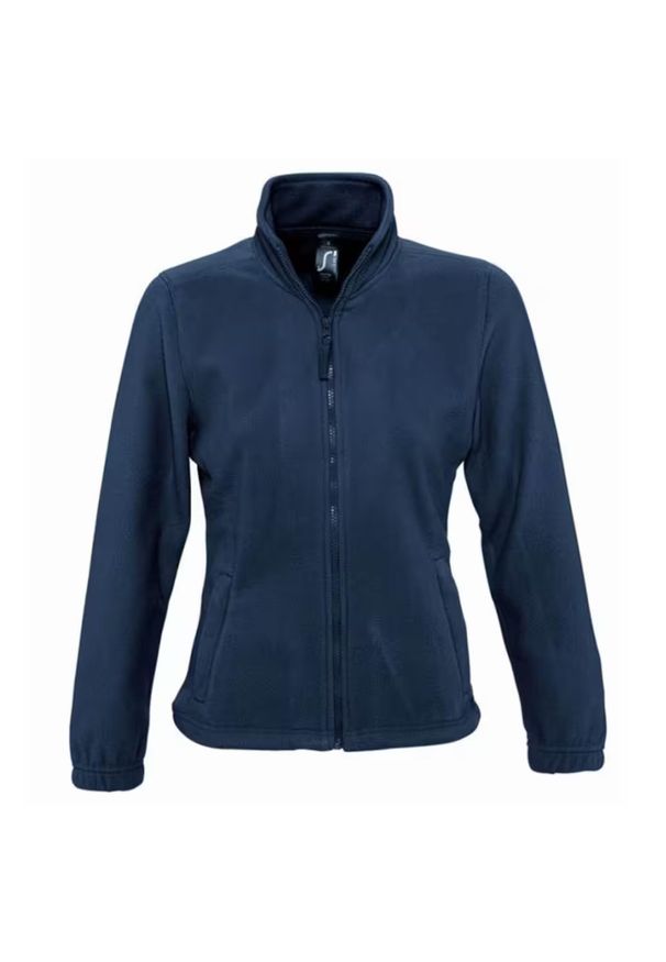 SOL'S - Damska Bluza Polarowa North Fleece Jacket. Kolor: niebieski. Materiał: polar. Sezon: zima. Styl: sportowy