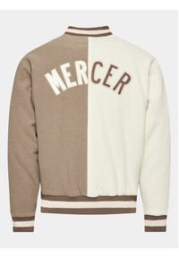 Mercer Amsterdam Kurtka bomber Unisex The All Out Varsity MEAP231007 Beżowy Regular Fit. Kolor: beżowy. Materiał: wełna #2