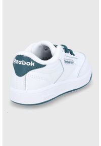 Reebok Classic Buty dziecięce kolor biały. Nosek buta: okrągły. Zapięcie: sznurówki. Kolor: biały. Materiał: guma. Model: Reebok Classic #5