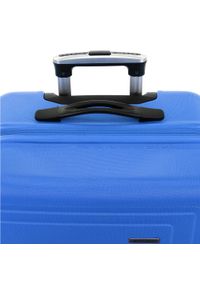 Wittchen - Duża walizka z ABS-u tłoczona. Kolor: niebieski. Materiał: guma. Wzór: geometria. Styl: klasyczny #6