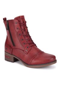 Mustang Botki 1229-513 Czerwony. Kolor: czerwony. Materiał: materiał