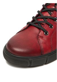 Remonte Trzewiki D1T76-35 Bordowy. Kolor: czerwony. Materiał: skóra #5