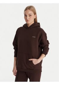 Guess Bluza V6RQ14 K9V31 Brązowy Regular Fit. Kolor: brązowy. Materiał: bawełna #1