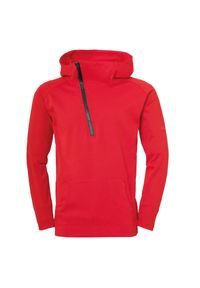 UHLSPORT - Bluza z kapturem dla dzieci Uhlsport Essential pro. Typ kołnierza: kaptur. Kolor: czerwony. Sport: piłka ręczna #1