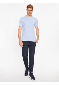 BOSS - Boss T-Shirt Tee Curved 50469062 Błękitny Regular Fit. Kolor: niebieski. Materiał: bawełna #3