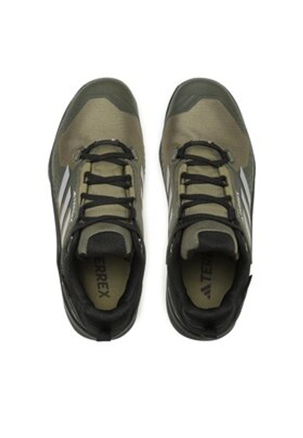 Adidas - adidas Trekkingi Terrex Swift R3 GORE-TEX HR1312 Zielony. Kolor: zielony. Materiał: mesh, materiał. Technologia: Gore-Tex. Model: Adidas Terrex. Sport: turystyka piesza
