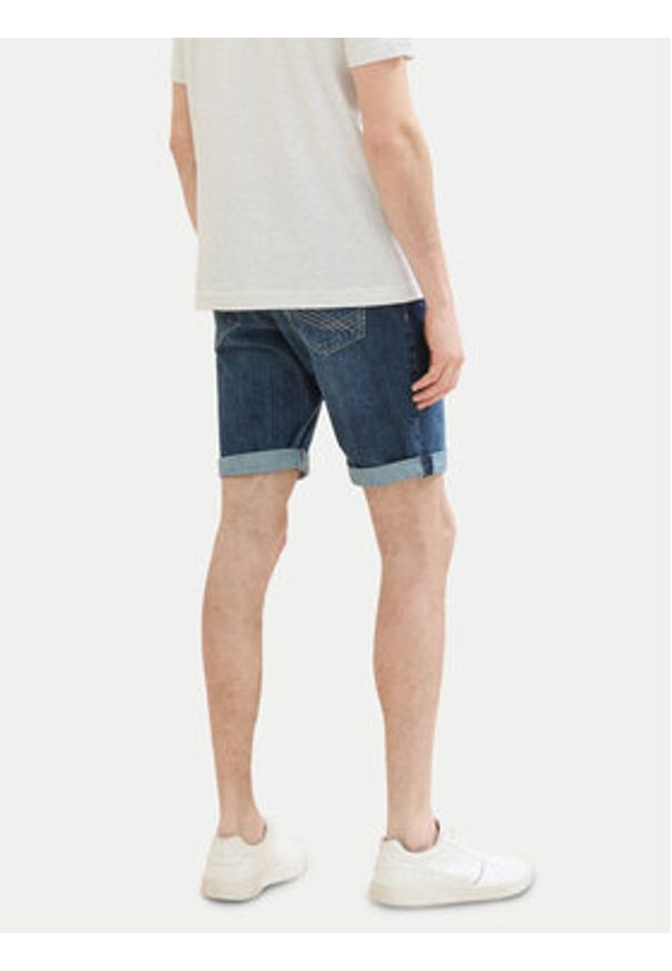Tom Tailor Szorty jeansowe 1040194 Granatowy Regular Fit. Kolor: niebieski. Materiał: bawełna