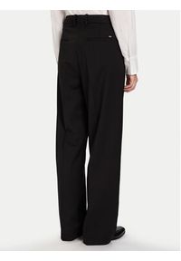 TOMMY HILFIGER - Tommy Hilfiger Spodnie materiałowe Timeless WW0WW48362 Czarny Straight Fit. Kolor: czarny. Materiał: wełna, syntetyk #4