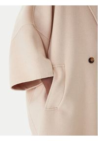 Marella Płaszcz wełniany Teca 2613011011 Beżowy Relaxed Fit. Kolor: beżowy. Materiał: syntetyk #4