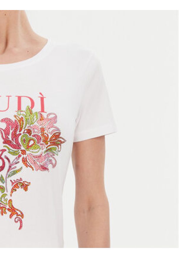 Gaudi T-Shirt 511BD64036 Biały Regular Fit. Kolor: biały. Materiał: bawełna