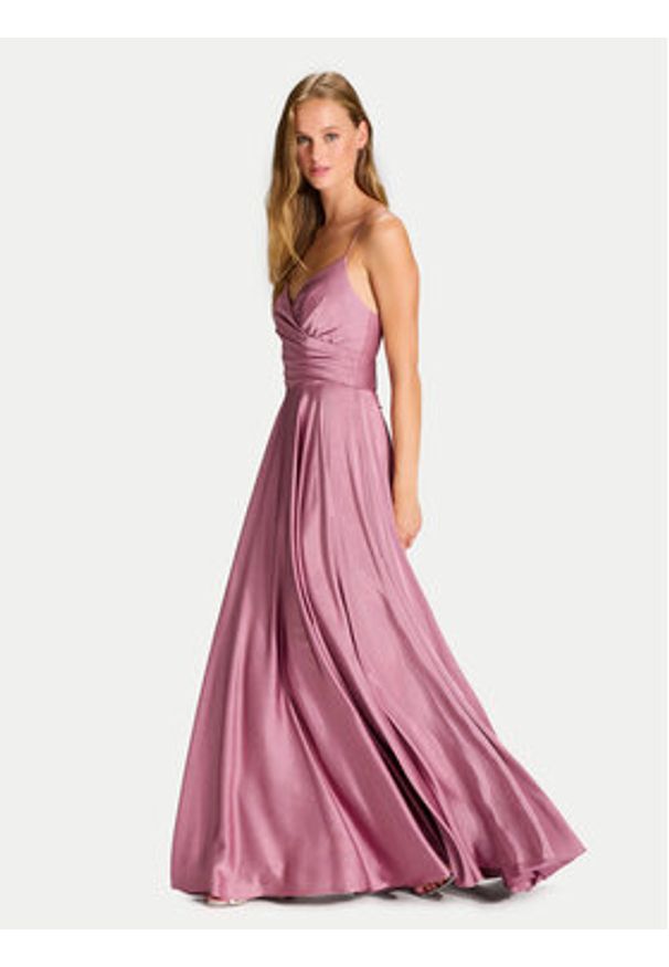 Hey Kyla Sukienka wieczorowa 5AJ014HK Różowy Slim Fit. Kolor: różowy. Materiał: syntetyk. Styl: wizytowy