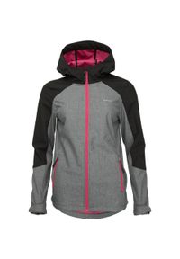ZONE PERFECT - Damska kurtka softshell Loaf Ladana — 5000 mm wodoszczelna, oddychająca. Kolor: różowy, wielokolorowy, czarny. Materiał: softshell. Sport: turystyka piesza #1