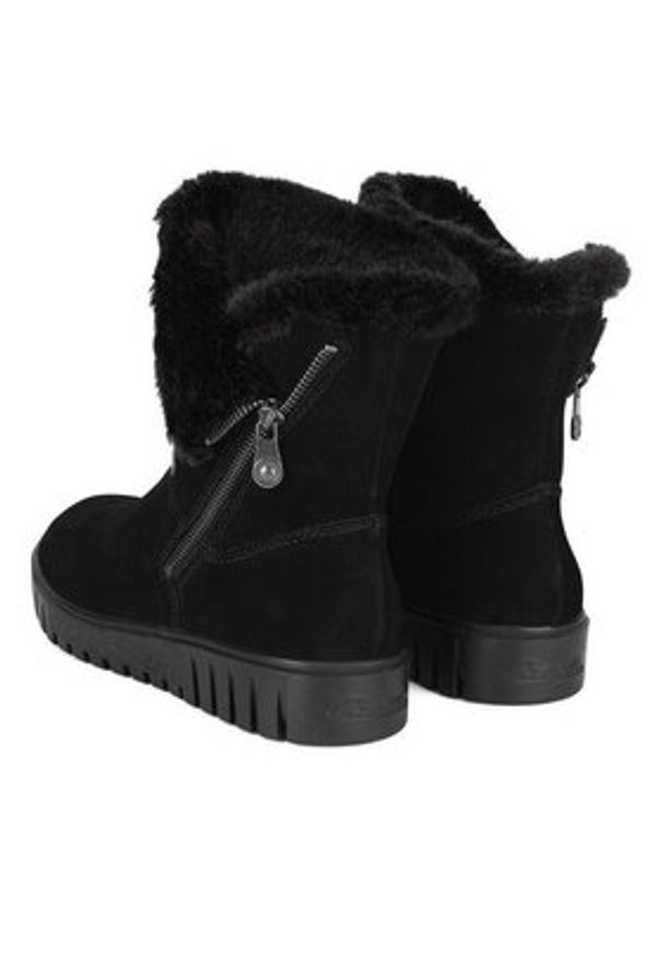 Rieker Botki Y3470-00 Czarny. Kolor: czarny. Materiał: zamsz, skóra