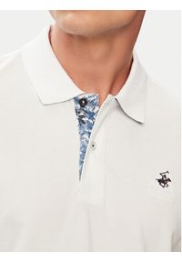 Beverly Hills Polo Club Polo P-SS26M-P450106 Biały Regular Fit. Typ kołnierza: polo. Kolor: biały. Materiał: bawełna #3
