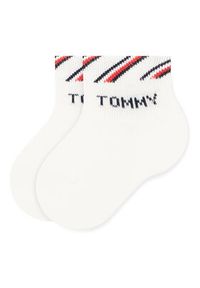 TOMMY HILFIGER - Tommy Hilfiger Zestaw 3 par wysokich skarpet dziecięcych 701220277 Kolorowy. Materiał: bawełna, materiał. Wzór: kolorowy