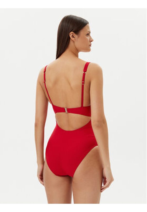 Hunkemöller Strój kąpielowy Shaping Luna 301359 Czerwony. Kolor: czerwony. Materiał: syntetyk