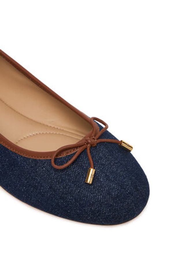 Lauren Ralph Lauren - LAUREN RALPH LAUREN Baleriny Jayna 802P04386001 Granatowy. Kolor: niebieski. Materiał: materiał