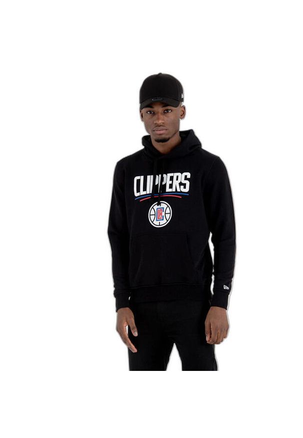 New Era - Bluza z kapturem Los Angeles Clippers NBA. Typ kołnierza: kaptur. Kolor: czarny