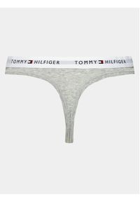 TOMMY HILFIGER - Tommy Hilfiger Stringi UW0UW03835 Szary. Kolor: szary. Materiał: bawełna