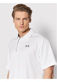 Under Armour Polo UA Tech 1290140 Biały Regular Fit. Typ kołnierza: polo. Kolor: biały. Materiał: syntetyk #2