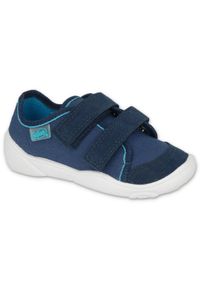 Befado obuwie dziecięce 907P160 niebieskie. Kolor: niebieski. Materiał: materiał, bawełna. Sezon: lato #1