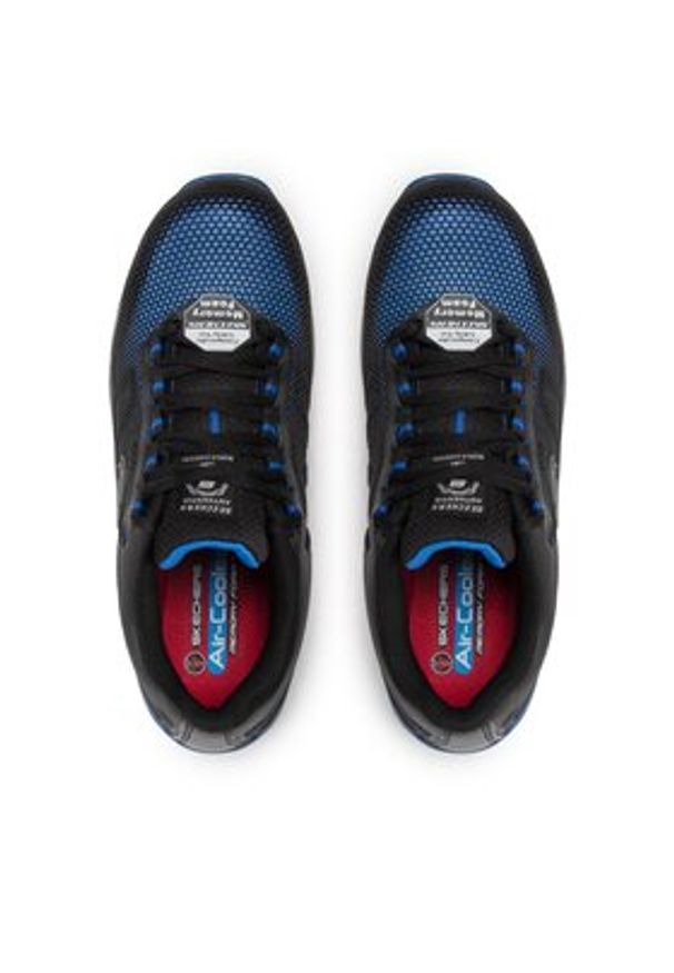 skechers - Skechers Półbuty Bulklin 77180EC/BLU Czarny. Kolor: czarny