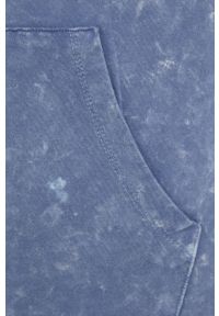 Answear Lab Bluza bawełniana damska z kapturem wzorzysta. Okazja: na co dzień. Typ kołnierza: kaptur. Kolor: niebieski. Materiał: bawełna. Styl: wakacyjny #4