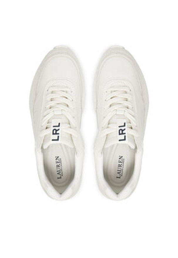 Lauren Ralph Lauren - LAUREN RALPH LAUREN Sneakersy 802969384001 Biały. Kolor: biały. Materiał: skóra