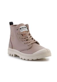 Buty do chodzenia damskie Palladium Pampa Hi Re-vegn. Zapięcie: zamek. Kolor: beżowy. Materiał: materiał, syntetyk, tkanina. Szerokość cholewki: normalna. Sport: turystyka piesza
