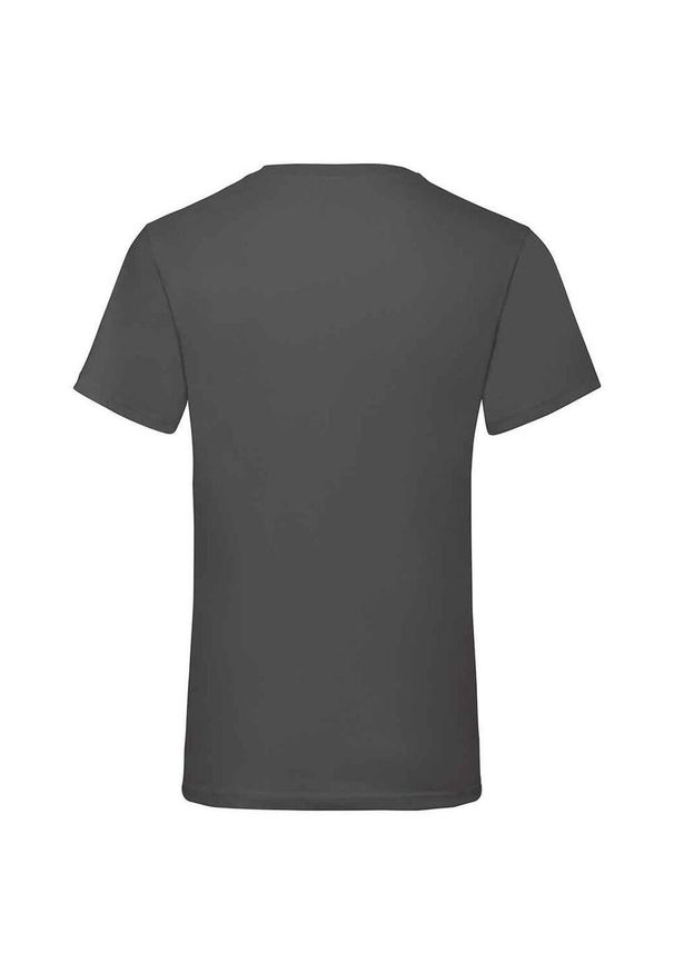 FRUIT OF THE LOOM - Koszulka Unisex Dla Dorosłych Z Dekoltem W Szpic. Kolor: wielokolorowy, szary, brązowy