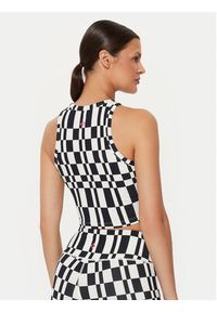 Converse Top W Wordmark Aop Tank Top 10026989-A01 Kolorowy Skinny Fit. Materiał: syntetyk, bawełna. Wzór: kolorowy #4