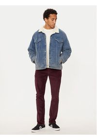Levi's® Spodnie materiałowe 511™ 04511-6002 Bordowy Slim Fit. Kolor: czerwony. Materiał: sztruks