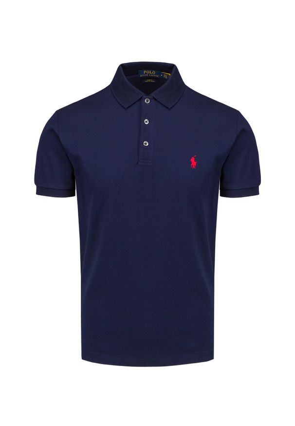 Polo Ralph Lauren - Polo POLO RALPH LAUREN. Typ kołnierza: polo. Materiał: mesh, tkanina, bawełna, prążkowany. Długość: długie. Wzór: ze splotem. Styl: sportowy