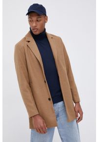 PRODUKT by Jack & Jones - Produkt by Jack & Jones Płaszcz męski kolor brązowy przejściowy. Okazja: na co dzień. Kolor: brązowy. Materiał: poliester. Styl: casual #6