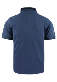 Męska, Bawełniana Koszulka Polo - Pako Jeans - Granatowa. Okazja: na co dzień. Typ kołnierza: polo. Kolor: niebieski. Materiał: bawełna. Styl: casual