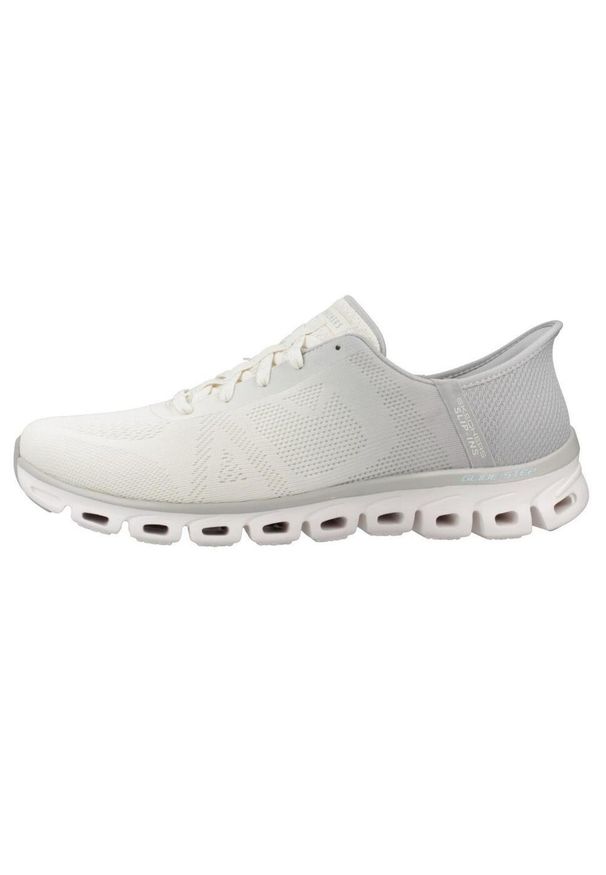 skechers - Tenisówki Skechers Glide-step Excite. Kolor: biały. Model: Skechers Sport. Sport: turystyka piesza