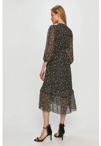 Miss Sixty - Sukienka. Kolor: czarny. Materiał: tkanina. Długość rękawa: długi rękaw. Typ sukienki: rozkloszowane #3