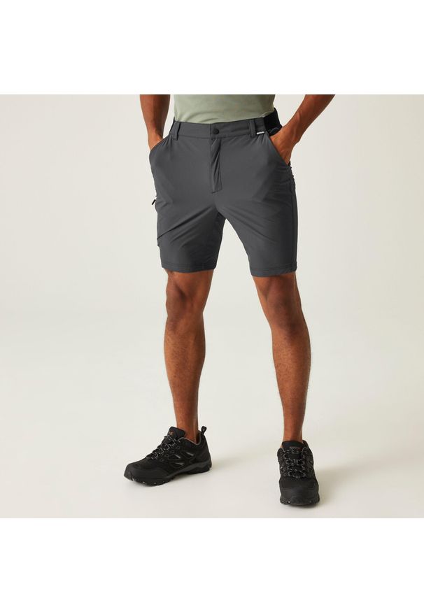 Regatta - Męskie szorty podróżne Light Packaway. Kolor: niebieski. Sport: turystyka piesza