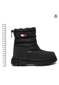 TOMMY HILFIGER - Tommy Hilfiger Śniegowce Fur Boot T3X5-33715-1695 M Czarny. Kolor: czarny. Materiał: materiał #5