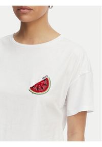 Liu Jo T-Shirt WA6414 JS923 Biały Regular Fit. Kolor: biały. Materiał: bawełna #4