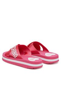 Love Moschino - LOVE MOSCHINO Klapki JA28324G0MIX3604 Różowy. Kolor: różowy. Materiał: materiał #4