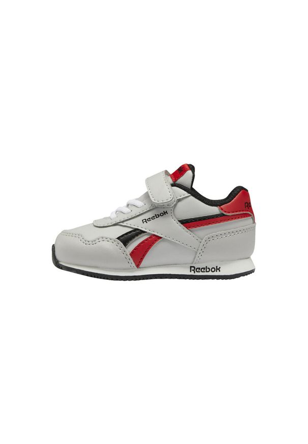 Reebok - Buty na co dzień dziecięce REEBOK ROYAL CLJOG na rzepy. Okazja: na co dzień. Zapięcie: rzepy. Kolor: czerwony, wielokolorowy, czarny, szary. Materiał: materiał, syntetyk. Szerokość cholewki: normalna. Model: Reebok Royal. Sport: turystyka piesza