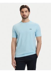 BOSS T-Shirt Tee 50506373 Niebieski jasny Regular Fit. Kolor: niebieski. Materiał: bawełna #1