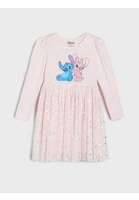Sinsay - Sukienka Lilo & Stitch - różowy. Kolor: różowy