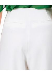 AGGI - Białe spodnie Rebecca. Stan: podwyższony. Kolor: biały. Materiał: tkanina. Styl: elegancki #5