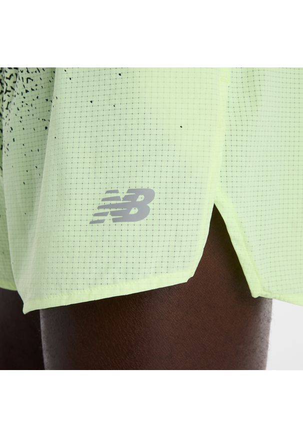 Spodenki męskie New Balance MB6140TLAFG – zielone. Kolor: zielony. Materiał: materiał, nylon, poliester