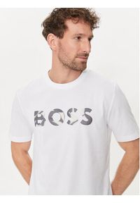 BOSS - Boss T-Shirt Thompson 15 50513382 Biały Regular Fit. Kolor: biały. Materiał: bawełna