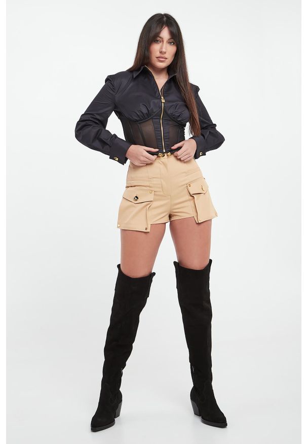 Elisabetta Franchi - Koszula damska z gorsetem ELISABETTA FRANCHI. Typ kołnierza: dekolt gorset